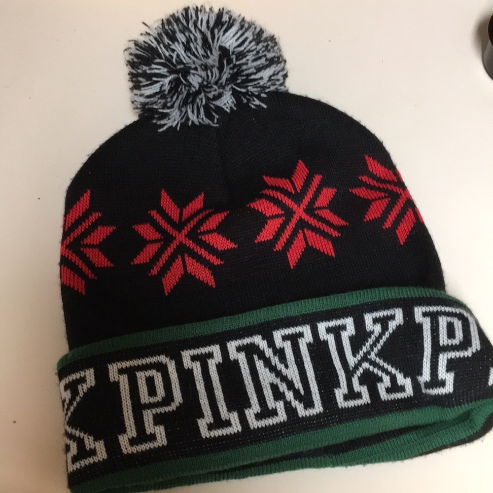 Victoria’s Secret Pink Holiday Knit Hat